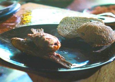 Keszeg kárász paprika magyaros étel sült hal